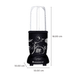WONDERCHEF Nutri-Blend 400 Watt 2 Jars Mixer Grinder Blender (22000 RPM, Specialised Functions, Black)_3