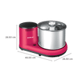 HAVELLS Alai 2 Litres 2 Stones Wet Grinder with Coconut Scrapper (Thermal Overload Protection, Pink)_3