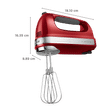 KitchenAid 85 Watt 7 Speed Hand Mixer with 3 Attachments (Soft Start Feature, Red)_3