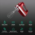 KitchenAid 85 Watt 7 Speed Hand Mixer with 3 Attachments (Soft Start Feature, Red)_2