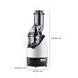 USHA NutriPress 200 Watt Cold Press Juicer (67 RPM, Low Temperature Technology, Black/White)_3