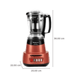 Panasonic 600 Watt 4 Jars Juicer Mixer Grinder (Double Safety Lock, Rustic Red)_3