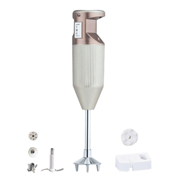 Rico HB1809 150 Watt 2 Speed Hand Blender with 4 Attachments (Speed Selector Control, White)_1