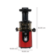 Balzano 180 Watt 1 Jar Cold Press Slow Juicer (55 RPM, Juicemax Technology, Red)_3