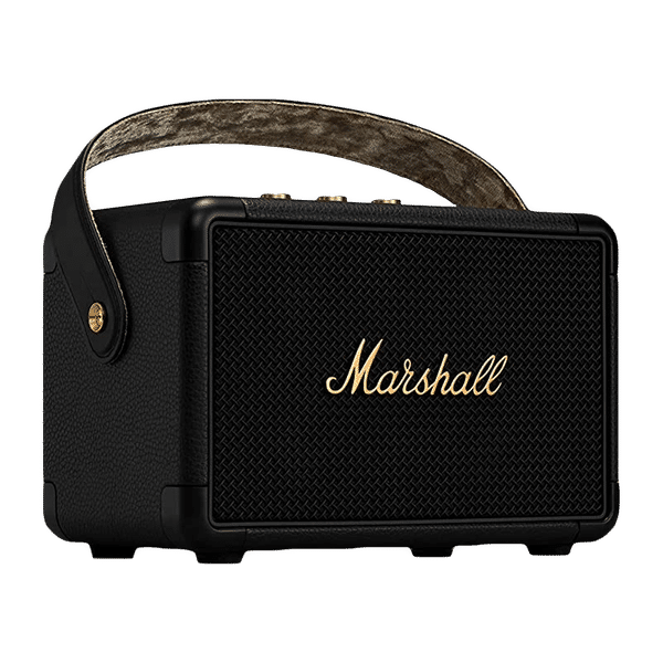 Marshall Kilburn II 36W Portable Bluetooth Speaker (IPX2 Water Resistant, Multi Directional Sound, Stereo Channel, Black & Brass)_1
