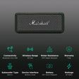 Marshall Emberton 20W Portable Bluetooth Speaker (IPX7 Water Resistant, Superior Signature Sound, Stereo Channel, Forest)_2