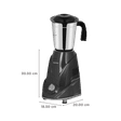 Lifelong Duos 500 Watt 2 Jars Mixer Grinder (Shock Proof Body, Grey)_3