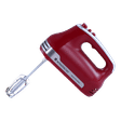 WONDERCHEF Crimson Edge 300 Watt 5 Speed Hand Mixer with 4 Attachments (Speed Adjustment, Red)_1