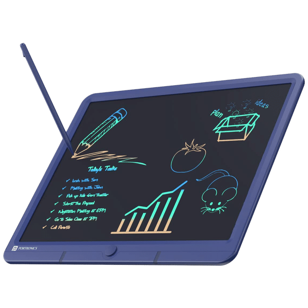 PORTRONICS Ruffpad 15M Smart Pad with 3D Pen (15 Inches, Blue)_1