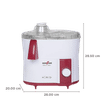 KENSTAR Nutriv Plus 450 Watt 3 Jars Juicer Mixer Grinder (18000 RPM, Hybrid Motor, White/Maroon)_3