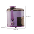 BAJAJ JEX 20 350 Watt 1 Jar Juice Extractor (18000 RPM, 3 Speed Control, Lavender)_3