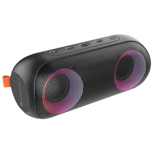 ZEBRONICS Zeb-Music Bomb X 20W Portable Bluetooth Speaker (IPX7 Waterproof, Voice Assistant Support, Stereo Channel, Black)_1