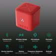 ambrane Evoke Cube Plus 5W Portable Bluetooth Speaker (12 Hours Playback Time, Red)_2
