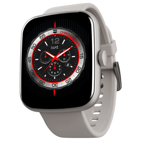 boAt Wave Lynk Voice Smartwatch with Bluetooth Calling (42.9mm HD Display, IP68 Water Resistant, Grey Strap)_1