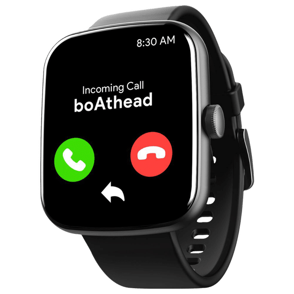 boAt Wave Lynk Voice Smartwatch with Bluetooth Calling (42.9mm HD Display, IP68 Water Resistant, Active Black Strap)_1