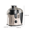 morphy richards Maximo DLX 500 Watt Centrifugal Force Juicer (Powerful Copper Motor, Sand)_3