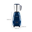 morphy richards Champ Neo 500 Watt 3 Jars Mixer Grinder (Overload Protection, Blue)_3