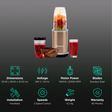 Kuvings Nutri Pro 1000 Watt 2 Jars Blender (22000 RPM, Durable & Super Quiet Motor, Champagne Gold)_2