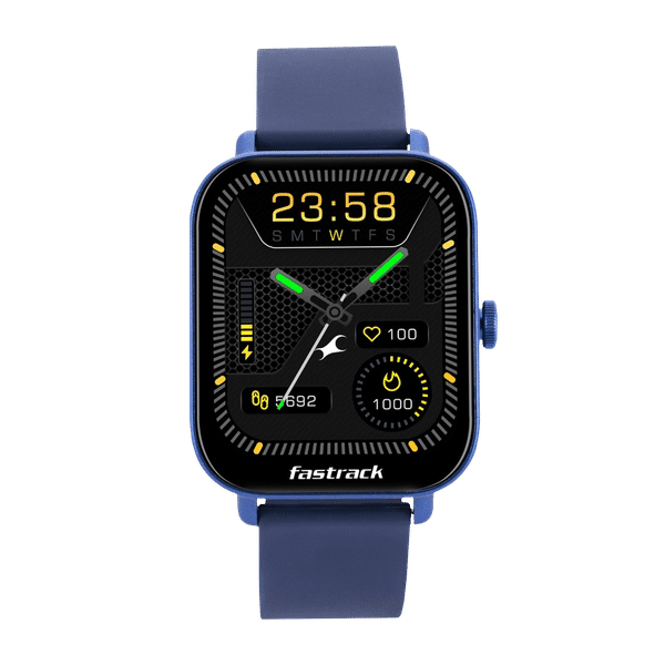 Fastrack Reflex VOX 2.0 Smartwatch with Bluetooth Calling (45mm TFT-LED Display, IP68 Water Resistant, Dark Blue Strap)_1