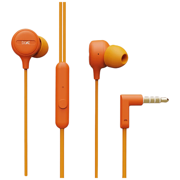 boAt Bassheads 103 Wired Earphone with Mic (In Ear, Orange)_1