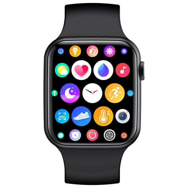 FIRE-BOLTT Ring Smartwatch with Bluetooth Calling (44.5mm with HD Display, IP67 Water Resistant, Black Strap)_1