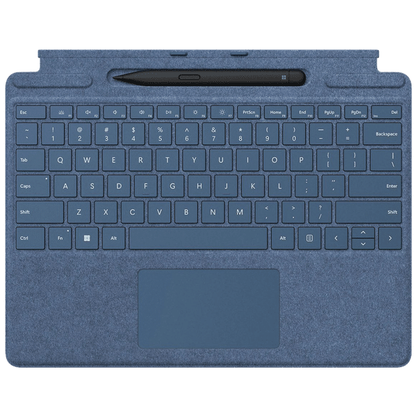 Microsoft Surface Pro Signature Wireless Keyboard for Surface Pro 8, 9 & X with Slim Pen 2 (Backlit Keys, Sapphire)_1