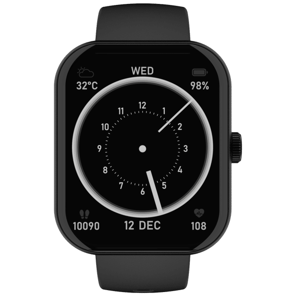 boAt Wave Cosmos Max Smartwatch with Bluetooth Calling (50.8mm HD Display, IP68 Sweat Resistant, Charcoal Black Strap)_1