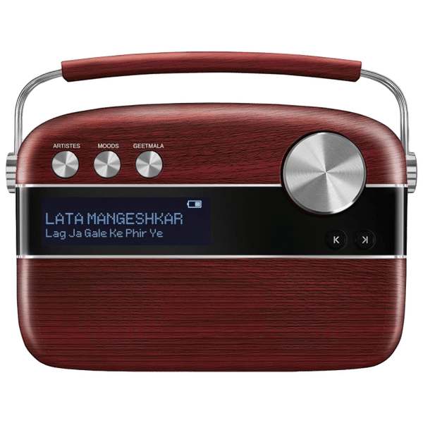 SAREGAMA Carvaan 6 Watts Bengali Music Player (In-Built Stereo Speakers, SC03, Cherrywood Red)_1