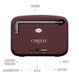SAREGAMA Carvaan Mini 2.0 5 Watts Bengali Portable Bluetooth Speakers (351 Pre-loaded Songs, SCM04, Terracotta Brown)_3