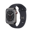 Apple Watch Series 8 GPS + Cellular with Sports Band (45mm Retina LTPO OLED Display, Midnight Aluminium Case)_1