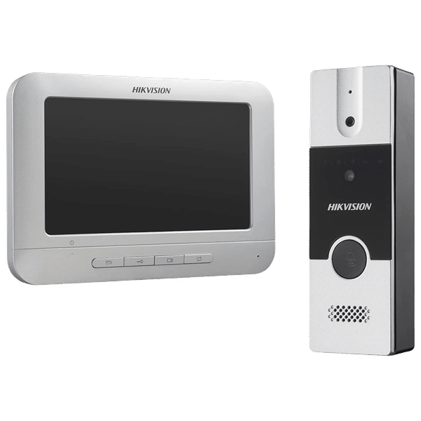Hikvision 7 Inch Video Door Phone Kit (TFT LCD Display, DS-KIS204T, White)_1