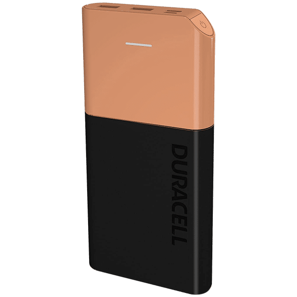 Buy Duracell 10000 mAh 22.5W Fast Charging Power Bank (2 Type A and 1 Type  C Ports, Short Circuit Protection, Black & Copper) Online - Croma