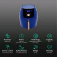 Balzano 5.5L 1700 Watt Digital Air Fryer with Rapid Heat Circulation Technology (Blue)_3