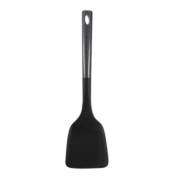 BERGNER Carbon TT Nylon Solid Spatula (Dishwasher Safe, Black)_1