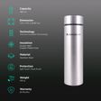 WONDERCHEF Nutri-Bot 480ml Stainless Steel Hot & Cold Double Wall Flask (BPA Free, Silver)_3