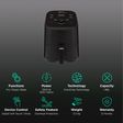 Instant Pot Vortex Mini 1.89L 1300 Watt Digital Air Fryer with EvenCrisp Technology (Black)_3