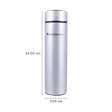WONDERCHEF Nutri-Bot 480ml Stainless Steel Hot & Cold Double Wall Flask (BPA Free, Silver)_2