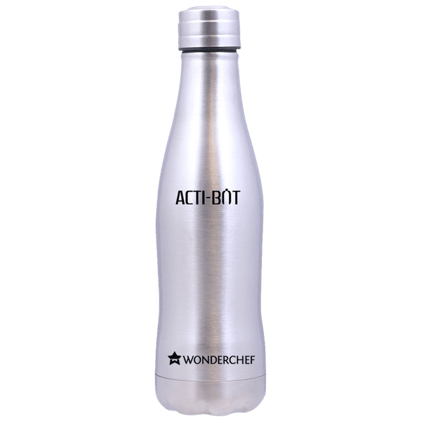 WONDERCHEF Acti-Bot 650ml Stainless Steel Single Wall Water Bottle (BPA Free, Silver)_1