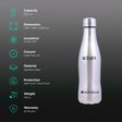 WONDERCHEF Acti-Bot 650ml Stainless Steel Single Wall Water Bottle (BPA Free, Silver)_3
