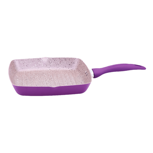 WONDERCHEF Royal Velvet 2L Non Stick Aluminium Grill Pan (Induction Compatible, Even Heat Distribution, Purple)_1