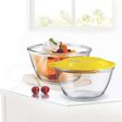 treo 500ml Glass Mixing Bowl with Eazy Lid (BPA Free, Transparent)_2