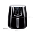 KENT 1.4L 1350 Watt Digital Air Fryer with Rapid Air Technology (Black)_2
