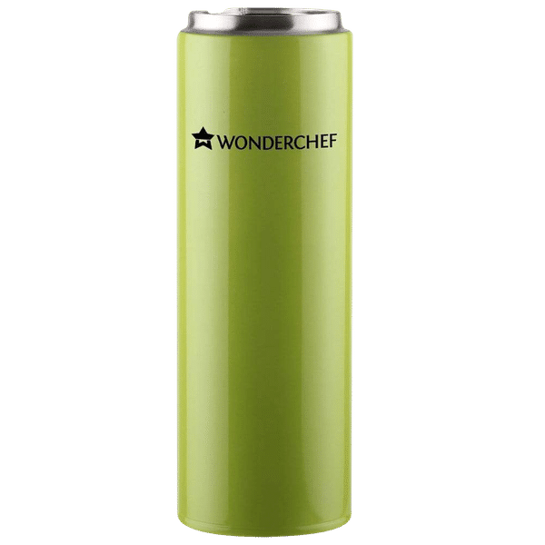 WONDERCHEF Uni-Bot 500ml Stainless Steel Hot & Cold Double Wall Flask (BPA Free, Apple Green)_1