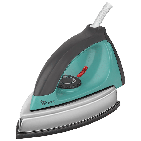 Syska Clasique 1000 Watts Dry Iron (American Heritage Coated Soleplate, SDI-350, Teal and Black)_1