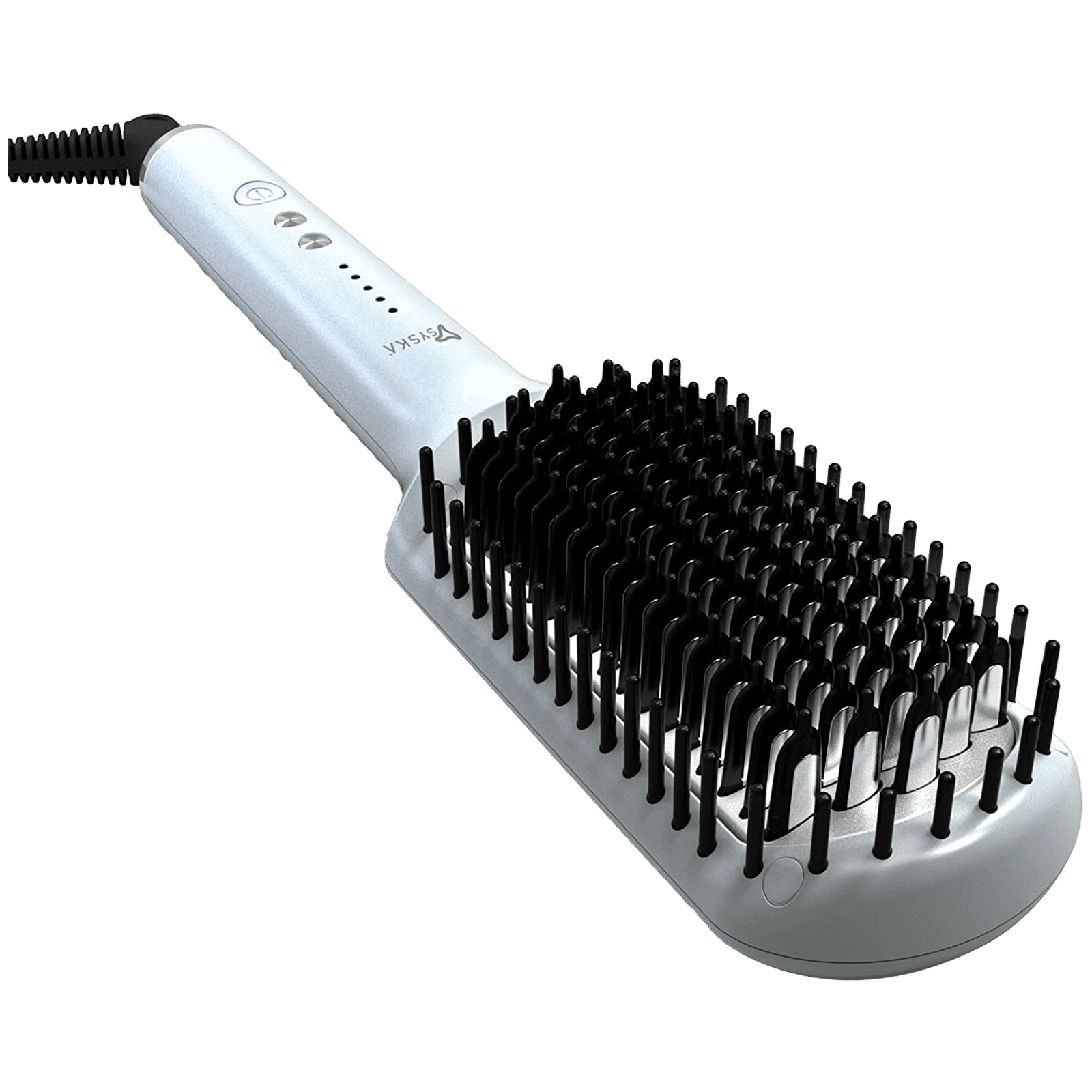 Buy SYSKA Corded Hair Straightening Brush (360 Degree Swivel Cord, HBS300,  Grey) Online - Croma
