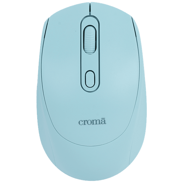 Croma Wireless Optical Mouse (1600 DPI, Compact & Lightweight Design, Blue)_1