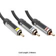 PROFIGOLD 2 Meter RCA to RCA Video Display AV Cable (99.96% Oxygen Free Copper, PROV5302, Blue)_3