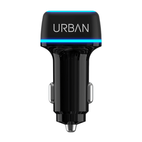 in base Urban Run 38W Type A & Type C 2-Port Fast Car Charger (Adapter Only, Multi-Layer Protection, Black)_1