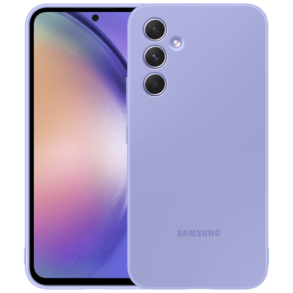 SAMSUNG Silicone Back Cover for Galaxy A54 (Camera Protection, Blueberry)_1