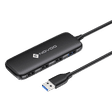 NOVOO 4-in-1 USB 3.0 Type A to USB 2.0 Type A, USB 3.0 Type A USB Hub (5 GbpsData Transfer Rate, Black)_1